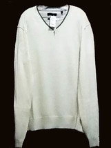 Report Collection Off-White Gray Warm Men&#39;s V-Neck Sweater Size XL NEW Ret:250 - £66.91 GBP