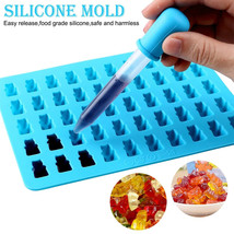 50 Cavity Silicone Gummy Bear Mould Chocolate Mold Sweet Jelly Ice Cube ... - $5.90