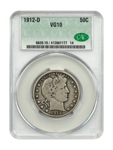 1912-D 50C CACG VG10 - $86.57