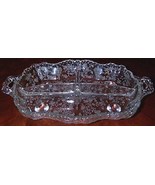 Cambridge ROSE POINT Etched Pattern THREE PART RELISH - $24.74