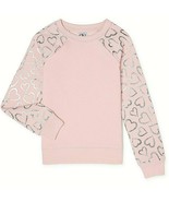Athletic Works Girls Fleece Sweatshirt Size XL PLUS 14-16 Pink W Silver ... - $257.35 MXN