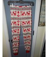 Hanna Andersson Nordic Reindeer Pajama Bottoms Pants Size 150(12) Youth EUC - £15.48 GBP