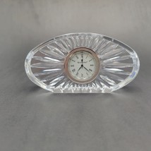 Vtg Waterford Oval Crystal Clock With Brand New Clock Time Piece From Wa... - £34.75 GBP