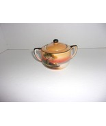 Vintage Noritake Hand Painted Sugar Bowl Tree/Cottage Scene, Japan - $188.24 MXN