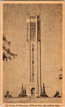 Postcard Massachusetts Hillcrest Park Tower of Memories  5.5 x 3.5 &quot; - £6.10 GBP