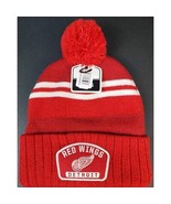 NHL Detroit Red Wings Favorite Pom Pom Beanies Hat Ice Hockey Mens One S... - £14.63 GBP