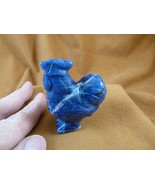 (Y-CHI-RO-713) Blue sodalite ROOSTER bird roosters gemstone chicken hen ... - €21,70 EUR