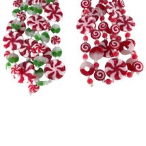 Red White Green Holiday Candy Christmas Garland Strand 6 Feet CHOOSE YOU... - $24.98