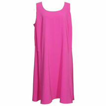 Ralph Lauren Pink Crepe Sleeveless A-line Scoop Neck Dress 20W - £55.93 GBP