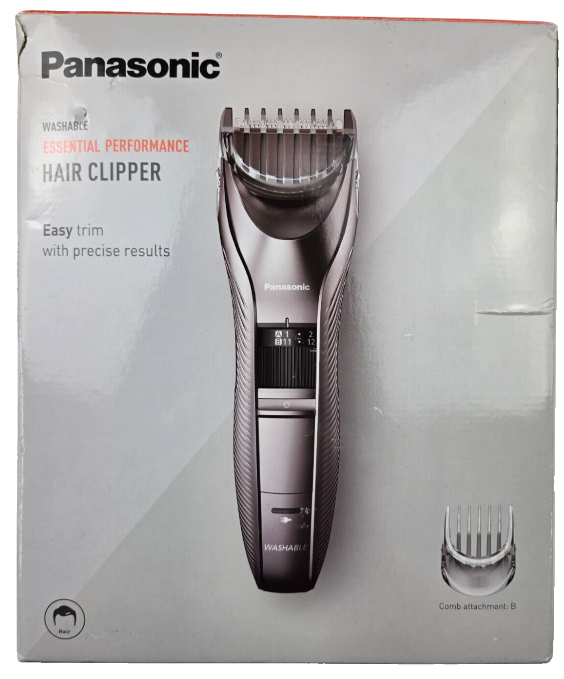 Panasonic Performance Hair Clippers with 2 Attachments and Adjustable Length Set - $49.50