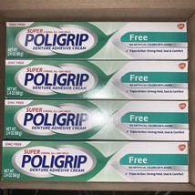 GSK Poligrip Strong Hold Denture Adhesive Cream - 2.4oz, Pack of 4. Exp ... - $344.18 MXN