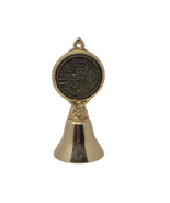 Ellis Island Souvenir Bell RARE 4&quot; Metal Collectible Brass New York - £8.86 GBP