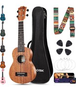 Aodsk Soprano Ukulele For Beginner 21 Inch Ukelele With Gig Bag Strap Nylon - $51.95