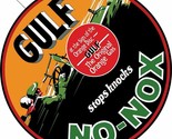 Gulf No-Nox 14&quot; Round Metal Sign - $39.55