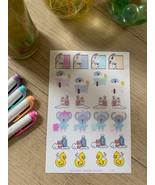 Koala Bath-Shower Time Planner Stickers, Character Stickers, Deco Stickers - £2.53 GBP