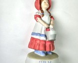 Holly Hobbie Red Porcelain Figurine July&#39;s Treat Months of Joy Special E... - £15.94 GBP
