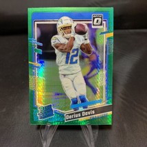 2023 Panini Optic - Derius Davis #264 Green Hyper - Los Angeles Chargers (RC) - £3.69 GBP