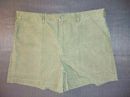 VINTAGE MOUNTAIN IMPACT HIKING SHORTS GREEN DENIM JEAN SHORTS SIZE 36 - £12.20 GBP