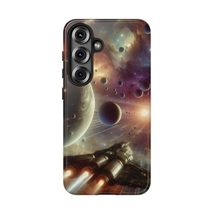 Space Art Tough Cases, Spaceship Traveling Protection for iPhone Galaxy ... - $28.49