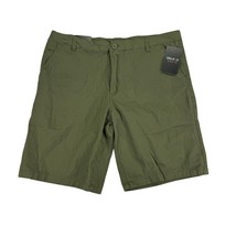 Galaxy by Harvic Mens Solid Flat Front Chino Shorts, OLIVE, 32 - £19.45 GBP