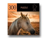 Horse Jigsaw Puzzle 300 Piece With Sunset Durable Fit Pieces 11&quot; x 16&quot; L... - $16.82