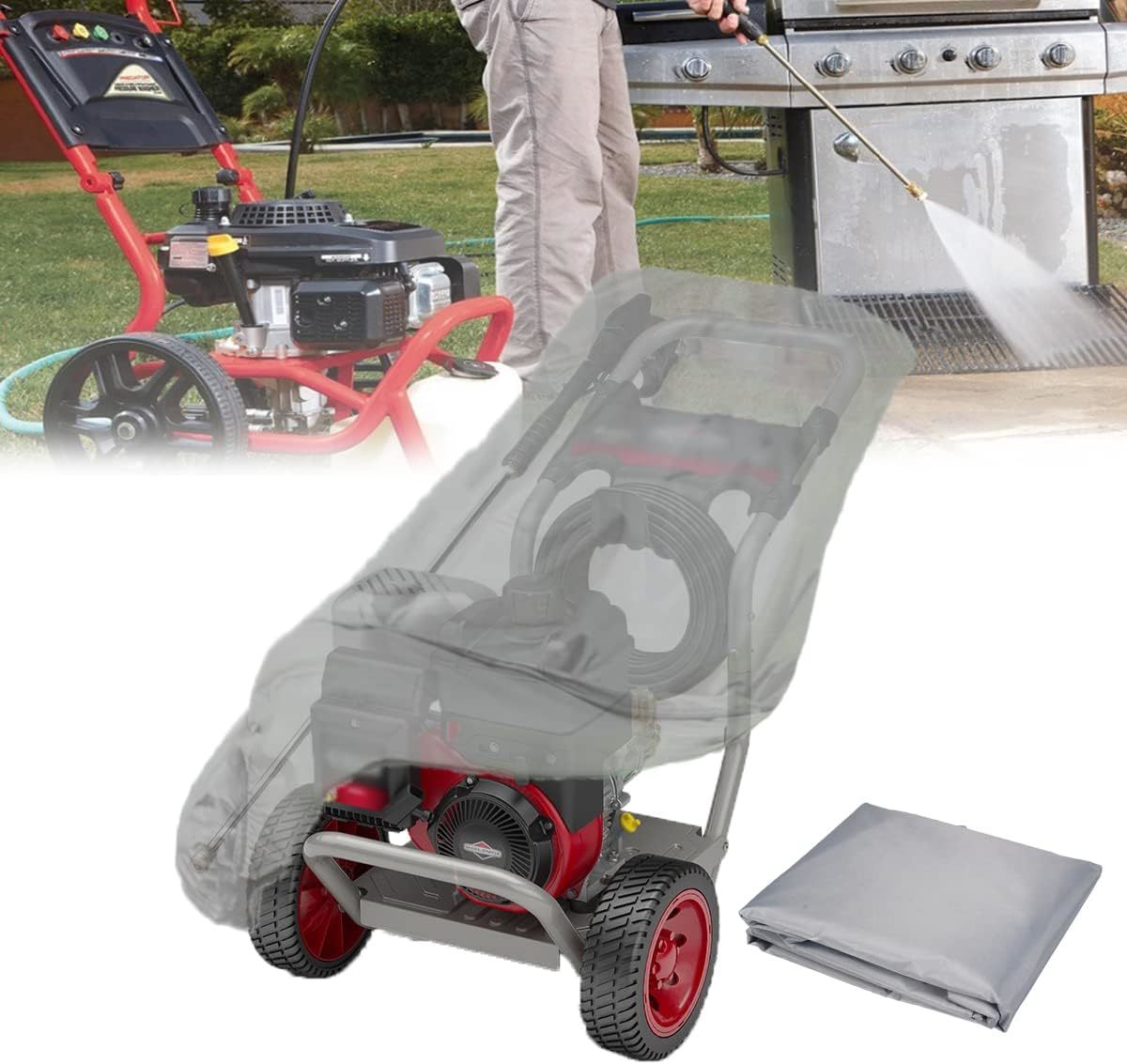Waterproof Electric Power Washer Cover, 210D Heavy Duty Pressure, Shine123. - $33.99
