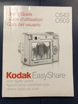 Kodak C643 C603 Digital Camera Manual/User's Guide - $8.71