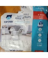 Top Paw Disposable Male Wraps/DiapersOpen Pk 10-11 Only Size XSmall 13-1... - $9.90