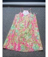 Lilly Pulitzer Dusk 100% Silk Slip Tropical Preppy Floral Dress Size S B... - $24.75