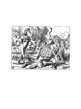 Alice In Wonderland Giclee Print From Sir John Tenniel- &#39;you balanced an eel &#39; - £14.46 GBP