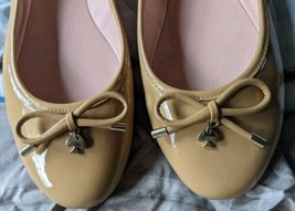 kate spade new york Willa Womens Tan Patent Leather Ballet Flats Sz US 9.5 - £16.47 GBP