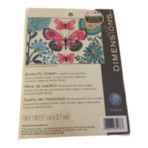 Dimensions Butterfly Dream Counted Cross Stitch Kit 7 in x 5 in Garden S... - £7.98 GBP