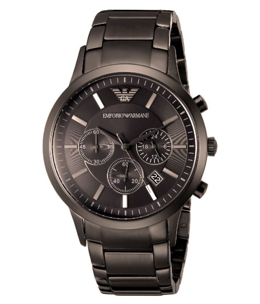 Armani AR2454 Mens Grey Stain Steel Bracelet Watch