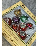 Commodore Christmas Classics Hand Decorated Glass Ornaments Romania 8 Vi... - $39.06