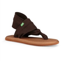 Sanuk Women Yoga Sling 2 Metallic Lx Sandal In Chocolate BROWN/METALLIC Bronze - £28.88 GBP