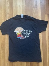 Vintage Family Guy Shirt Mens Medium Black Stewie Griffin TV Show Promo Tee Sz S - £16.81 GBP