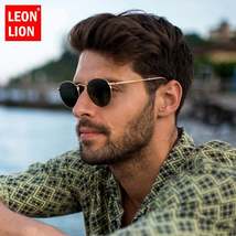 LeonLion 2021 Fashion Retro Sunglasses Men Round Vintage Glasses for Men/Women L - £6.44 GBP+