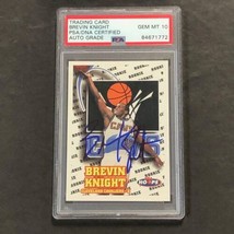 1997-98 NBA Hoops #183 Brevin Knight Signed Card AUTO 10 PSA RC Rookie Card Slab - £47.95 GBP