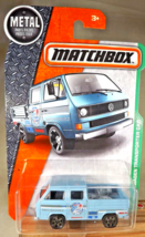 2016 Matchbox 95/125 Mbx Explorers Volkswagen Transporter Can Lt Blue w/Material - £7.77 GBP
