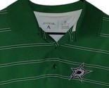 ANTIGUA DALLAS STARS ADULT MENS NHL GOLF POLO SHIRT Green White STRIPED ... - $24.99