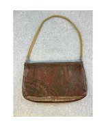 Authentic ETRO leather Paisley Shoulder bag Vintage SEE PICS - £62.78 GBP