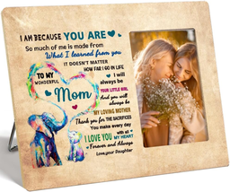 Mother&#39;s Day Gifts for Mom Her, Mom Picture Frame, Mom Gift from Daughter, Birth - £17.08 GBP