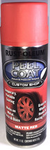 Rust-Oleum 284314 Peel Coat Custom Shop Matte Red 11 Oz Can-BRAND NEW-SH... - £23.29 GBP