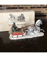 Dept 56 Heritage Village Dickens&#39; Sleighride In Box Vtg 1985 Handpaint P... - €14,59 EUR