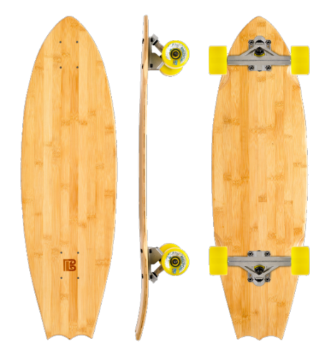 Blank Bat Tail Longboard (Deck Only)  - $65.00