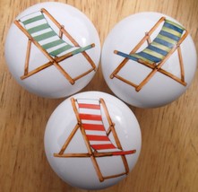 Cabinet Knobs Pretty beach chairs (3) Misc - £12.03 GBP