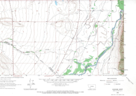 Vendome, Montana 1963 Vintage USGS Topo Map 7.5 Quadrangle Topographic - $23.99