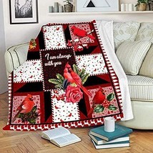 Cardinal Birds Throw Blanket Super Soft and Warm Flannel Blankets for Couch S - £16.02 GBP+