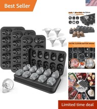 Easy Release 3D Skull Molds for Ice &amp; Chocolates - Halloween Party Essen... - $924.75 MXN