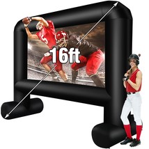 Inflatable Movie Screen Outdoor, Inflatable Projector Screen With Blower... - £120.88 GBP